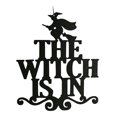 thumbnail image 1 of Decoración de puertas para la temporada espeluznante de Halloween. Las brujas dan la bienvenida, 1 of 5