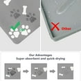 thumbnail image 5 of Absorbent Dog Food Mat Non-slip: Waterproof Cat Food Mat with Rubber Back – Non-stains Dog Bowl Mat – 16x24 Inch Pet Feeding Mat - Pet Supplies for Puppy Dog Cat - Easy Clean Quick Dry, 5 of 6