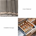 thumbnail image 6 of Placemats Set of 4, Western Texas Star Retro Woven Placemat, Linen Place Mats for Kitchen/Dining Tables, Country Vintage Black Beige Plaid Washable Table Mats for Party, 6 of 8