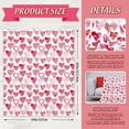 thumbnail image 2 of Valentine''s Day Fuzzy Blanket Watercolor Love Heart Throw Blanket Pink Heart Pattern Decorative Soft Cozy Flannel Blanket for Home Bed Sofa Couch Chair, 50 x 60 Inch, 2 of 6