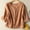 Orange, variant on BRGZLK Cotton Linen Shirts For Women Plus Size Loose Round Neck Short Sleeve Blouse Summer Thin Breathable Button Down Top Pink XXXL