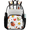 Multicolor 2, variant on Jiaoprinted Spring Floral Ladybugs Clear Backpack for Stadium Events, Daisy Ladybird Transparent Plastic Bag for Games, Security Checks, Festivals, Concerts