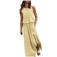 thumbnail image 1 of Ketyyh-chn99 Blouses pour Femmes Mode Chic Robe Soleil Robes pour Femmes Robe de Plage Automne Décontractée Ample Mini-Robe Jaune,2TG, 1 of 5