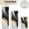 thumbnail image 4 of Black White Marble Gold Wave Pattern Kitchen Rugs Sets Of 3,Kitchen Runner Rugs Non Skid Washable,Decorative Kitchen Floor Mats for Kitchen,Sink,Laundry,17"x30"+ 17"x47" + 17"x59", 4 of 6