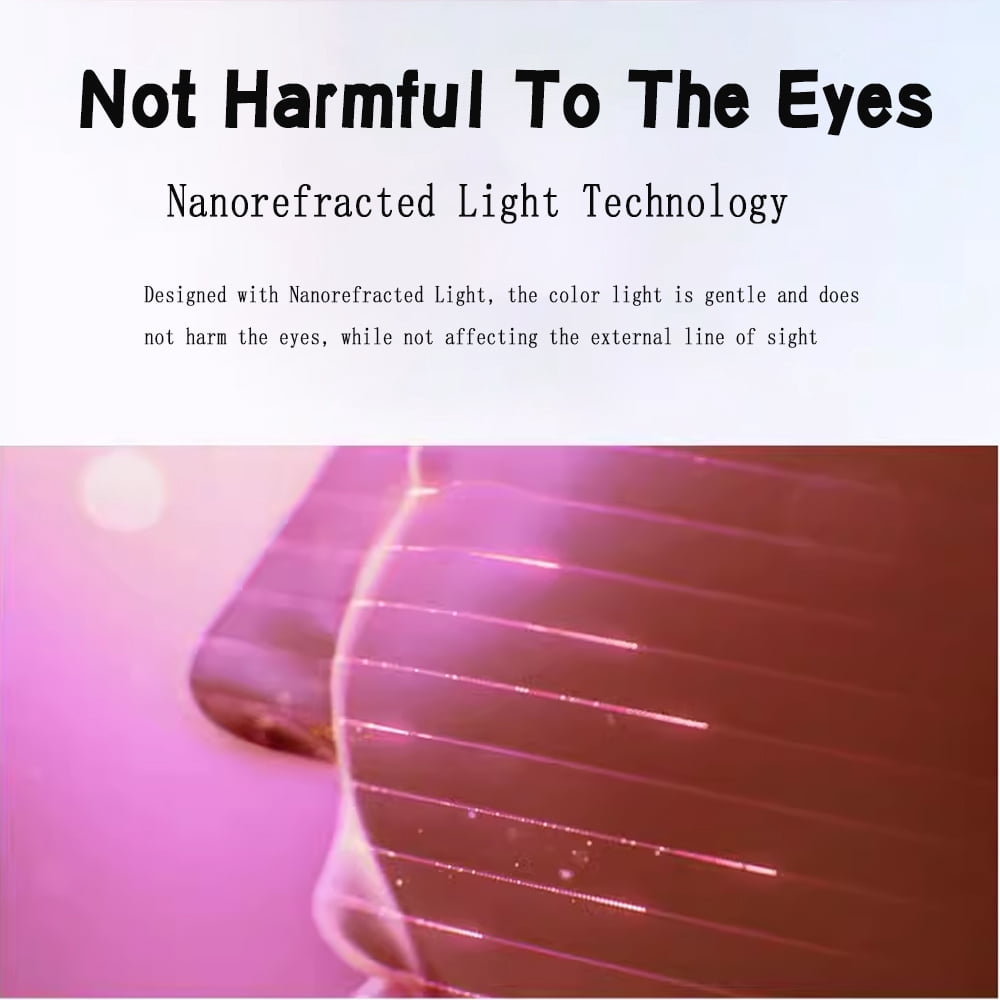 JAYWAYNE 7 Color LED Face Mask Light Therapy: Red Light Therapy Mask for Face with Red Light Therapy, Ideal for At-Home Skincare, Facial Treatment & Mask Enhancement