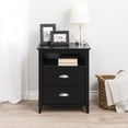 thumbnail image 6 of Prepac Yaletown 2-Drawer Tall Nightstand, Black, 6 of 6