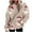 Khaki, variant on Drses Women's Christmas Hooded Sweatshirt | Snowflake Printed Pullover | Long Sleeve Loose Fit with Pocket | Casual Xmas Gift & Daily Wear