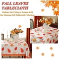 thumbnail image 3 of Fall Tablecloths for Rectangle Tables, Spill Proof Table Cloth with Printed Autumn Leaves, Washable Maple Leaf Table Cover for Thanksgiving Party Holiday Decoration (Rectangle, 60" x 84"), 3 of 6