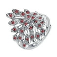 thumbnail image 1 of Bijoux en Liquidation Mode Dames Style Paon Ouverture Ajustée Rouge, 1 of 6