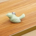 thumbnail image 2 of Tirador Perilla Manija de pequeña sala Cajón Puerta Armario Forma de Pájaro Cerámica Decoración Mueble, 2 of 9