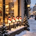 thumbnail image 5 of Solar Christmas Pathway Lights Outdoor, 4-in-1 Snowman LED Ground Stake Lights, Waterproof Holiday Decorative Pathway Markers for Lawn Yard Garden, 5 of 6