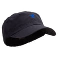thumbnail image 5 of Simple Crow Logo Embroidered Big Size Fitted Ripstop Cotton Military Army Cap - Black XL-2XL, 5 of 5