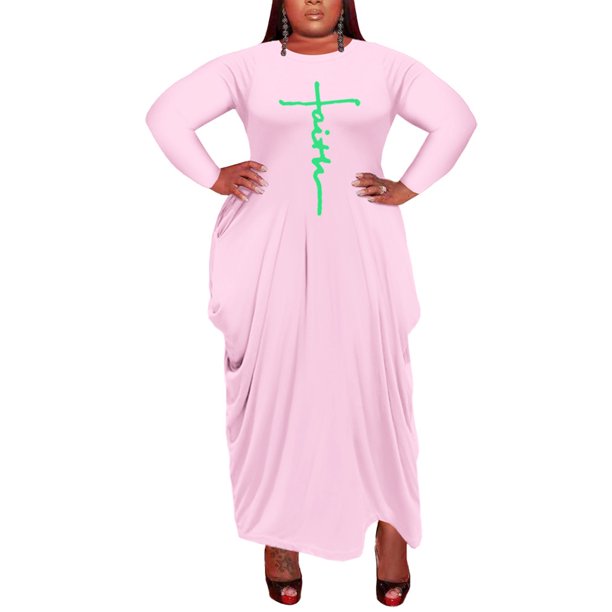 Crianlook Fall Winter Elegant Dress For Women Long Sleeve Maxi Dress