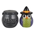 thumbnail image 3 of Midnight Owls in Graveyard Halloween Salt and Pepper Shakers Three Sets, 3 of 7