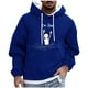 thumbnail image 2 of Dolkfu Sudadera de invierno para hombre con capucha, sudadera casual con estampado y bolsillo tipo canguro, camiseta de estilo callejero para hombre. M, 2 of 5
