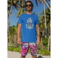 thumbnail image 2 of Anchor And Compass Art T-Shirt Men -Smartprints Designs, Male XX-Large, 2 of 4