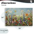 thumbnail image 4 of Stupell Industries Contemporary Wildflower Field of Spring Blooms Canvas Art, 36 x 24, by Creative Studio, 4 of 8