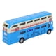 thumbnail image 5 of Autobús de juguete de doble capa para niños, escala 1:90, simulación de aleación, coche de juguete con música ligera (azul), 5 of 14