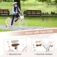 thumbnail image 6 of Gymax 18'' Kids Bicycle Children's Training Bicycle w/ Removable Training Wheels & Basket Pink, 6 of 9