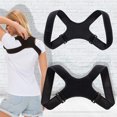 thumbnail image 1 of HEVIRGO Adjustable Therapy Back Posture Corrector Clavicle Support Brace Shoulder Belt,Black, 1 of 10
