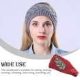 thumbnail image 3 of Diademas de ganchillo Sonducket invierno a prueba de viento azufaifo rojo, 3 of 6