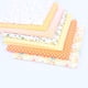thumbnail image 5 of Tela de retazos de algodón estampada, paquete de cuadrados, acolchado, álbum de recortes, costura, manualidades, tela de bricolaje, amarillo, 50x50cm 7 Piezas seitruly  HA5306-07B, 5 of 6