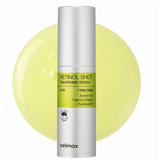celimax The Vita A Retinol Shot Sérum Raffermissant / avec Vitamine A Rétinol Pure, Peptide, Minimise les Pores, Rides et Ridules, Peau Plus Ferme, Anti-âge, Lissant pour la Peau 30 ml 1,01 fl. oz.