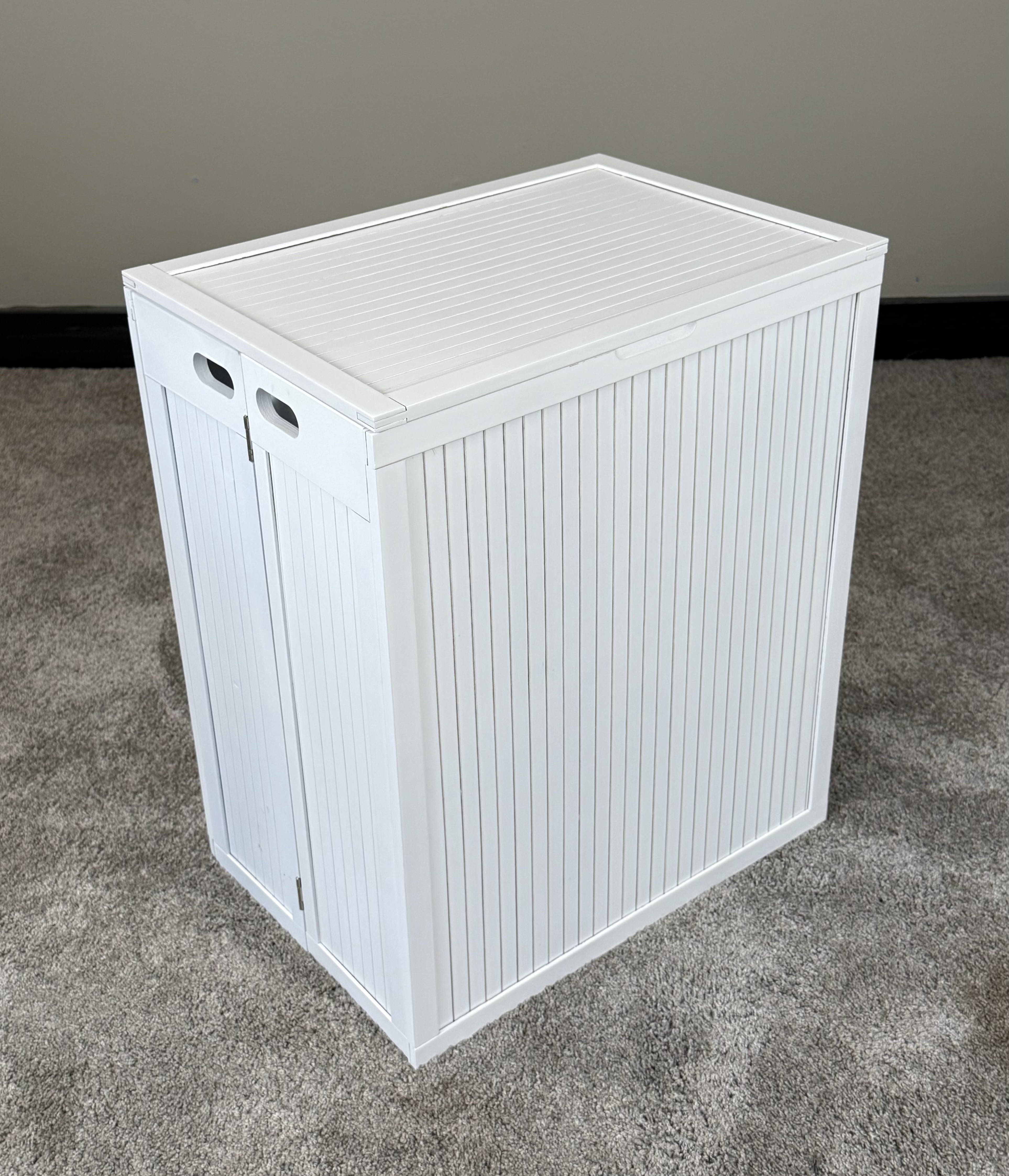 Eccostyle by CCL Solid Bamboo Folding Clothes Hamper with Removable Laundry Bag