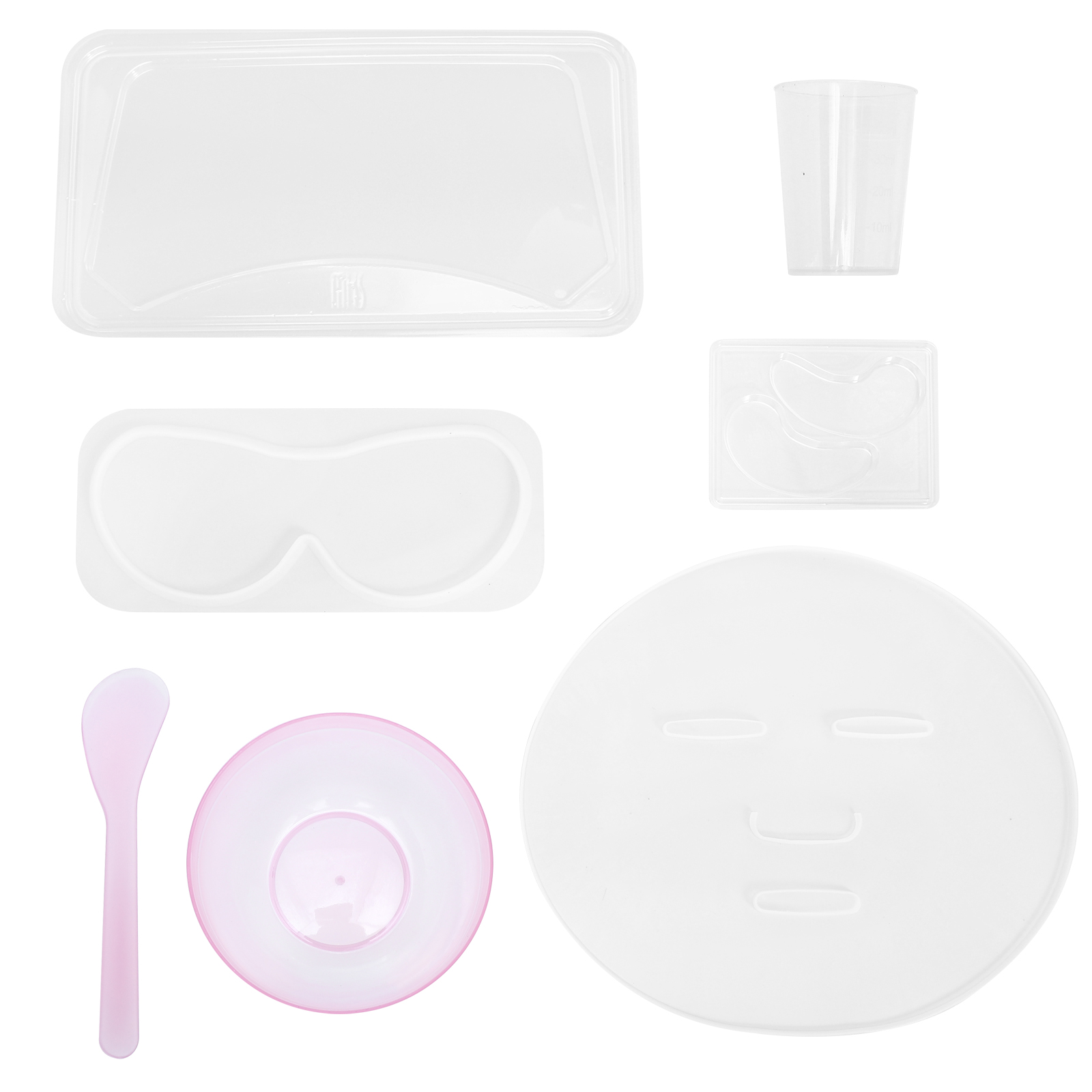 Hemoton Facial Sheet Face Tray Mold Silicone Masks Sheets Silicon Dish