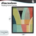 thumbnail image 4 of Stupell Industries Mid-Century Retro Geometric Archways Black Floating Frame Canvas Art, 25 x 31, by Suzanne Nicoll, 4 of 8