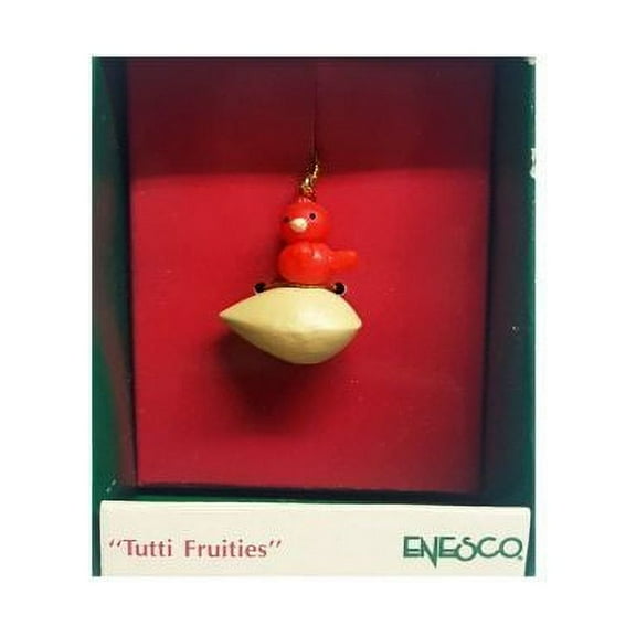 Vintage 1989 Enesco Small Wonders Miniature Ornament - Tutti Fruities