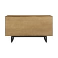 thumbnail image 5 of Aldo 4 Drawer Dresser in Brown Oak Wood with Black Metal Legs, 5 of 6