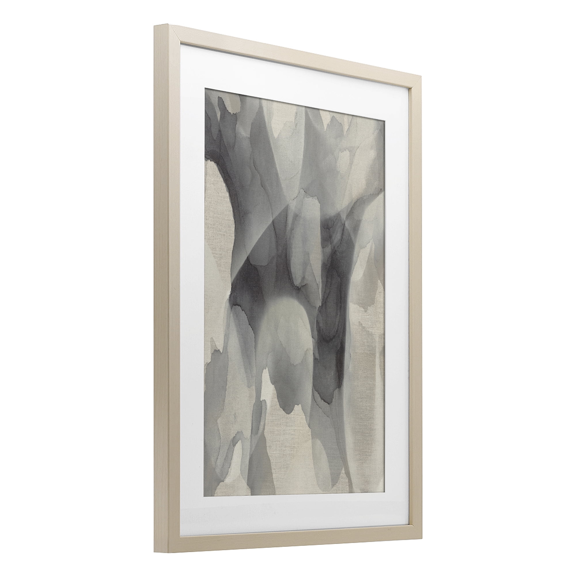 Stupell Industries Monochrome Watery Drips Birch Framed Print Under Glass, design by Kippi Leonard