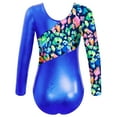 thumbnail image 6 of Manyakai Girls Gymnastics Leotards Ballet Dance Leotards Long Sleeve Tank Unitard One Piece Jumpsuit Royal Blue 10, 6 of 8