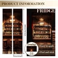 thumbnail image 2 of 2 Pcs Bar Refrigerator Wraps Self-Adhesive Refrigerator Wrap Set Removable Fridge Sticker Fridges Panel Cover Sticker for Kitchen, 2 of 9