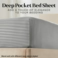thumbnail image 4 of Elaine Karen Bedding Set with Flat Sheet, Fitted Bed Sheet & Pillowcases, Twin Gray, 4 of 9