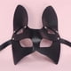thumbnail image 5 of Accesorio de disfraz de gato de cuero PU suave hecho a mano misterioso estilo gótico Punk negro Cosplay cara de gato cubierta Simple borde de bronceado, 5 of 5