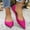 Hot Pink, variant on Womens Pointed Toe Ballet Flats, Comfortable Slip-On Flats with Soft Velvet-Like Fabric & Non-Slip Sole for Everyday Wear (Black),Size 7.5