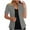 Gray, variant on Abomasnow Blazers Jackets for Women 2025 Summer Short Sleeve Business Casual Cardigans Lapel Open Front Work Office Suit Blazer