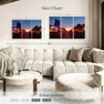 thumbnail image 3 of Elephant Stock Urban Nashville Street Wall Art - Horizontal Multi Panel Canvas - Living Room Wall Decor - City Multi Panel - Brown And Beige Decor - 45" x 28", 3 of 4