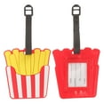 thumbnail image 4 of 2pcs French Fries Luggage Tags Women Suitcase Tags ID Identifier Luggage Tags, 4 of 7