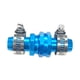 thumbnail image 1 of Conector de manguera de jardín con abrazaderas, kit de reparación de mangueras de jardín, para mangueras de 3/4 o 5/8 pulgadas Azul, 1 of 9