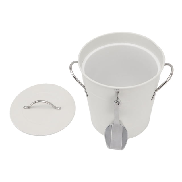 Cubo de Hielo Redondo Cubo Enfriador de Cerveza de Plástico con Hoja Galvanizada de Pala de Hielo para Bar en Casa ANGGREK Otros