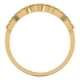 thumbnail image 5 of 0.1 ct Brilliant Round Cut Natural Peridot 14k Yellow Gold Stackable Band SZ 8, 5 of 6