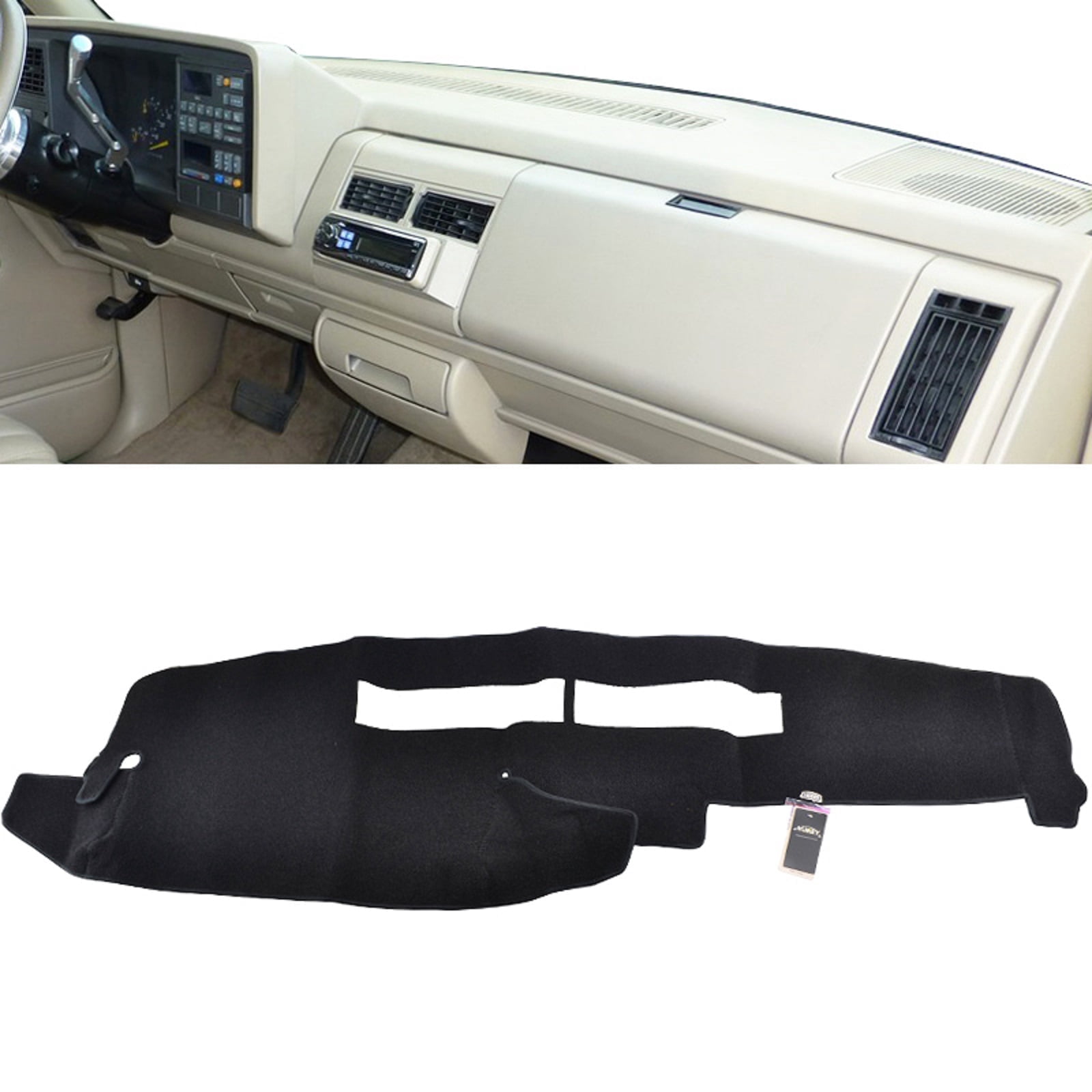 Custom Carpet Dash Cover Mat For 1988-1994 Chevy Full Size Pick-up – Tan