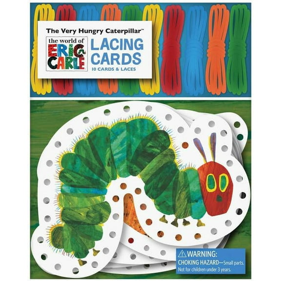 The World of Eric Carle The Very Hungry Caterpillar Insect Classic Caterpillar and Beautiful Butterfly Lacing Cards Art and Craft Kit