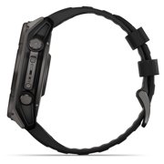Garmin fenix® 8 47 mm, Solar Sapphire, Carbon Gray DLC Titanium with Black/Pebble Gray