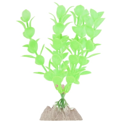 Aquarium Plant Care - GloFish Green Fluorescent Aquarium Plant Decoration, Small