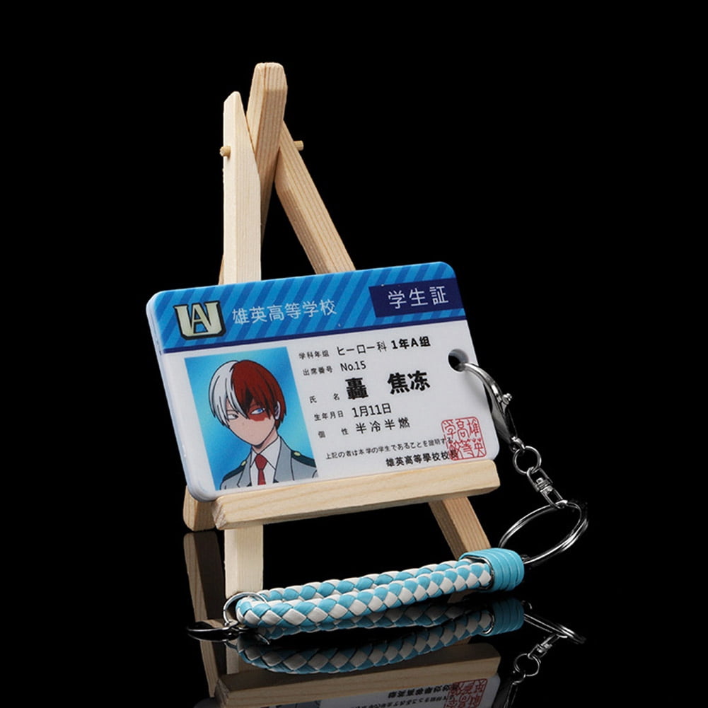 My Hero Academia Keychain With Card Holder Japanese Anime Keyring For Bags Keys And Pencil Cases Walmart Com
