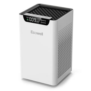 ecozy Air Purifiers for Home Large Room in Bedroom, H13 True HEPA, Portable  21dB Quiet, White 